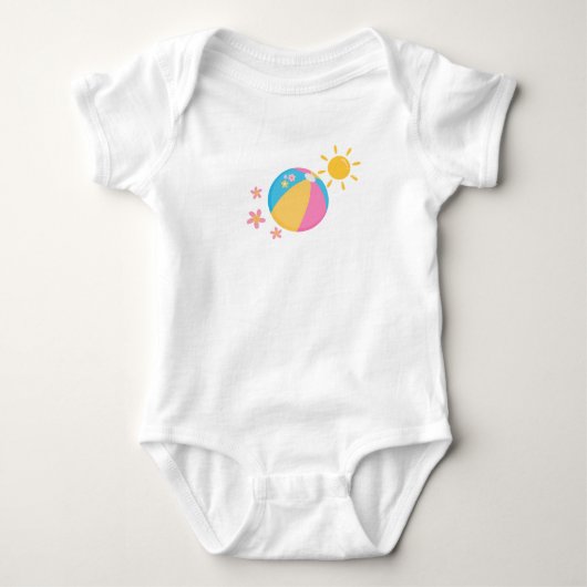 Sonniger Sommer Baby Strampler (Vorderseite)