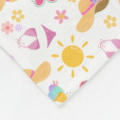 Sonniger Sommer Fleecedecke (Ecke)