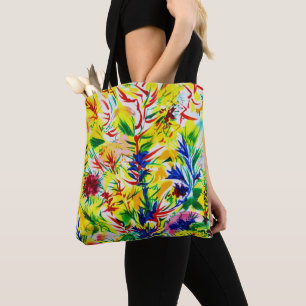 Sonniger Sommer Gelbe Folies Malerische Kunst Tasche