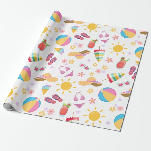 Sonniger Sommer Geschenkpapier (Ungerollt)