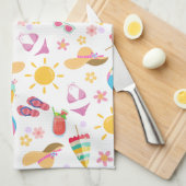 Sonniger Sommer Geschirrtuch (Viertel Falte)