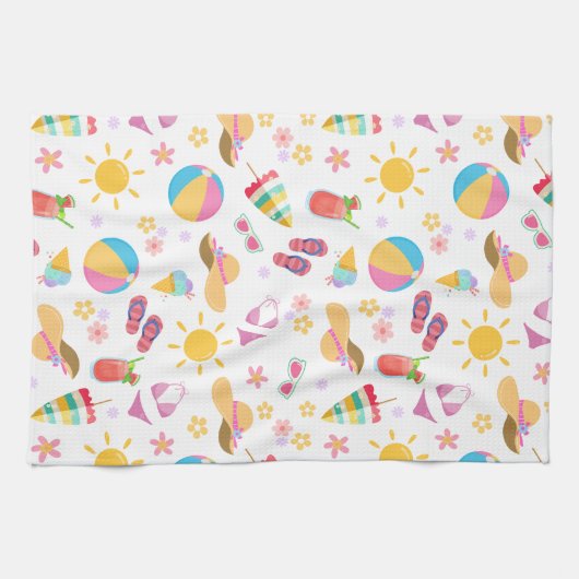 Sonniger Sommer Geschirrtuch (Horizontal)