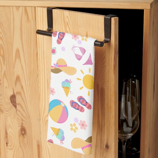 Sonniger Sommer Geschirrtuch (Drittel gefaltet)