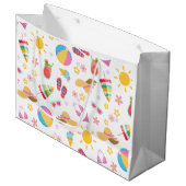 Sonniger Sommer Große Geschenktüte (Vorderseite Schrägansicht)