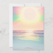 Sonniger Sommer mit tropischer Sonne Einladung (Rückseite)