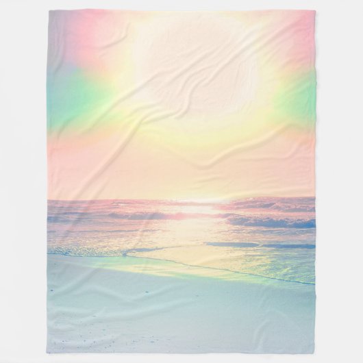 Sonniger Sommer mit tropischer Sonne Fleecedecke (Vorderseite)