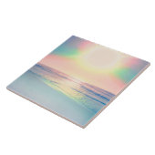 Sonniger Sommer mit tropischer Sonne Fliese (Seite)