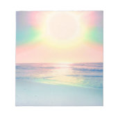 Sonniger Sommer mit tropischer Sonne Notizblock (Vorderseite)