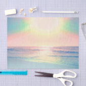 Sonniger Sommer mit tropischer Sonne Seidenpapier (Handwerk)