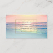 Sonniger Sommer mit tropischer Sonne Visitenkarte (Rückseite)