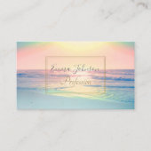 Sonniger Sommer mit tropischer Sonne Visitenkarte (Vorderseite)