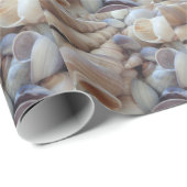 Sonniger Sommer Muscheln. Romantisch, exotisch tro Geschenkpapier (Rolleneckpunkt)
