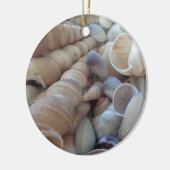 Sonniger Sommer Muscheln. Romantisch, exotisch tro Keramik Ornament (Links)