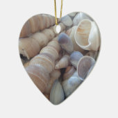 Sonniger Sommer Muscheln. Romantisch, exotisch tro Keramik Ornament (Links)