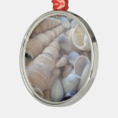 Sonniger Sommer Muscheln. Romantisch, exotisch tro Ornament Aus Metall (Links)