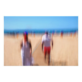 Sonniger Sommer Strand bunt Ocean Sun Summer Sea Fotodruck