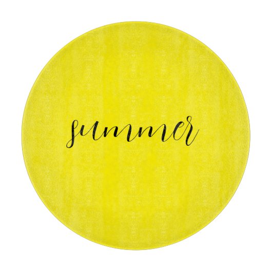 Sonniger Sommergelber Bogen Schneidebrett (Vorderseite)