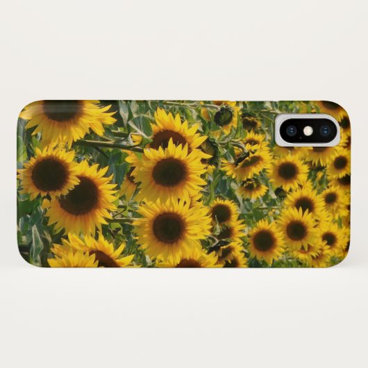 Sonniger Sonnenblumen iPhone Fall Case-Mate iPhone Hülle (Rückseite (Horizontal))