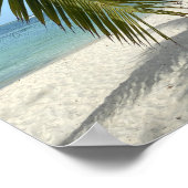 Sonniger Strand auf den Bahamas Poster (Ecke)