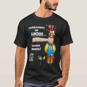 Sonniger T - Shirt über Sancocho aus Kolumbien