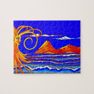 Sonniger Tag am Strand  Puzzle