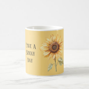 Sonniger Tag Gelbe Sonnenblume Kaffeetasse