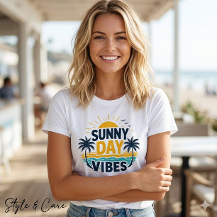Sonniger Tag Grafik Trend Frauen T-Shirt