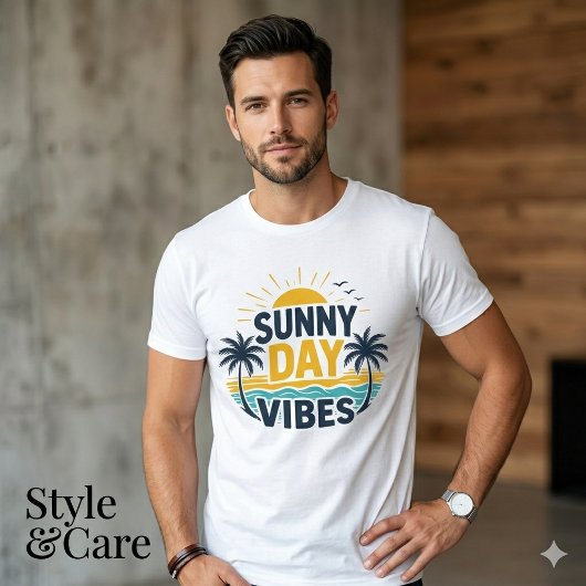 Sonniger Tag Grafik Trend Männer T-Shirt