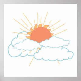 Sonniger Tag in der Nachbarschaft Poster