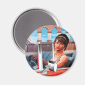 Sonniger Tag Magnet (Vorderseite/Rückseite)