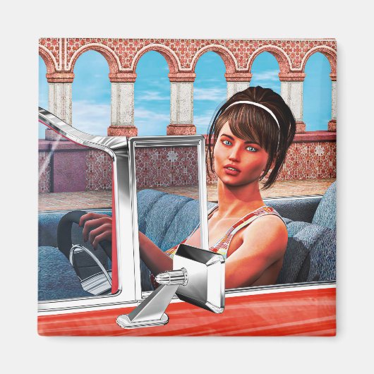 Sonniger Tag Magnet (Vorne)