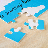 Sonniger Tag mit vielen Wolken Puzzle (Seite)