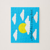 Sonniger Tag mit vielen Wolken Puzzle (Vertikal)