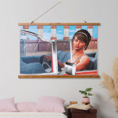 Sonniger Tag Wandteppich Mit Holzrahmen (Schlafzimmer)