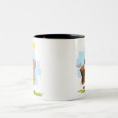 Sonniger Tagesgolf - Afroamerikaner Zweifarbige Tasse (Mittel)