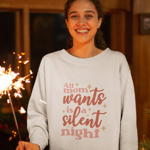 Sonniger und Niedlicher Weihnachtsurlaub Stille Na Sweatshirt