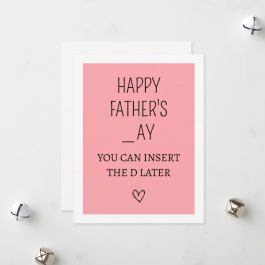 Sonniger und unheilvoller Vater-Tag Feiertagskarte (Vorderseite/Rückseite Beispiel)