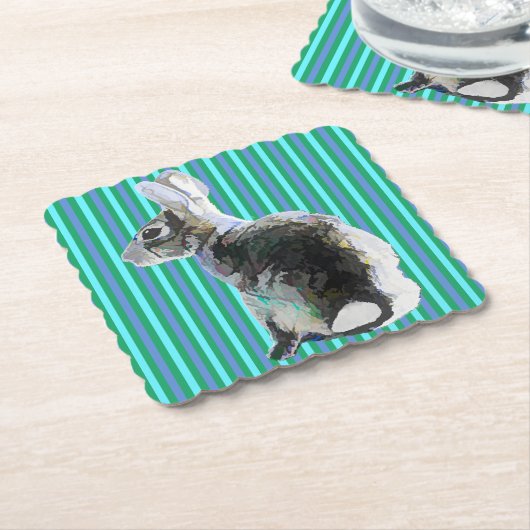 Sonniger Untersetzer mit gestreiftem Hintergrund b (angewinkelt)