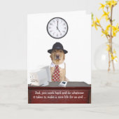 Sonniger Vater Karte (Gelbe Blume)