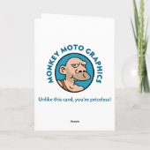 Sonniger Vater Karte (Rückseite)