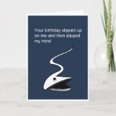 Sonniger verspäteter Geburtstag Karte (Vorderseite)