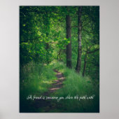 Sonniger Waldweg Poster (Vorne)