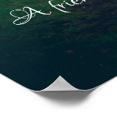 Sonniger Waldweg Poster (Ecke)