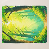 Sonniger Waldweg Sherpadecke (Vorderseite (Horizontal))