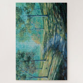 Sonniger, warmer Weg durch den Wald Puzzle (Vertikal)