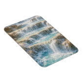 Sonniger Wasserfall-Canyon Magnet (Rechte Seite)