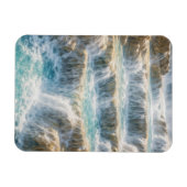 Sonniger Wasserfall-Canyon Magnet (Horizontal)