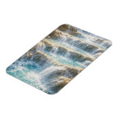 Sonniger Wasserfall-Canyon Magnet (Linke Seite)