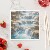 Sonniger Wasserfall-Canyon Serviette (Beispiel)