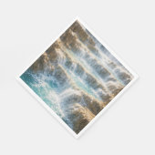 Sonniger Wasserfall-Canyon Serviette (Ecke)